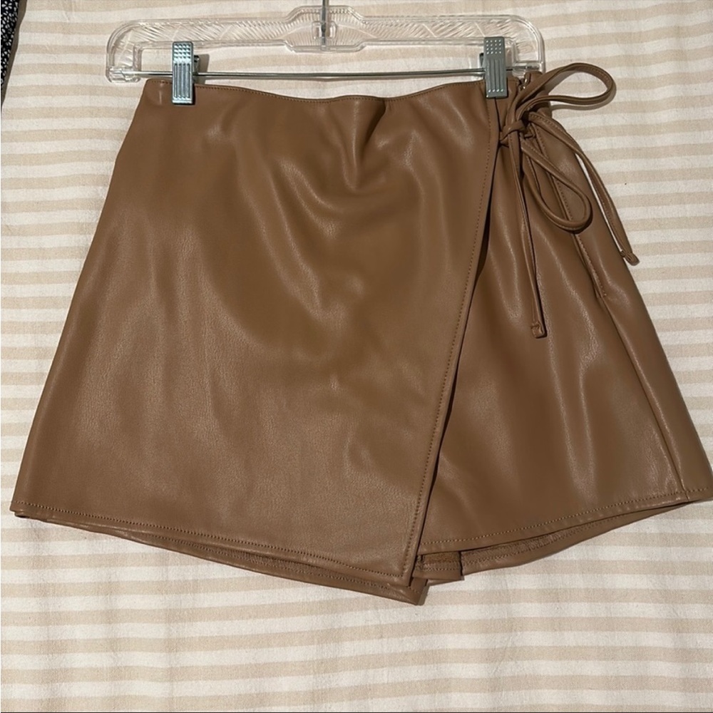 Abercrombie Leather Vegan Skort